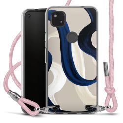 New Carry Case Transparent Stoff rosa/silber