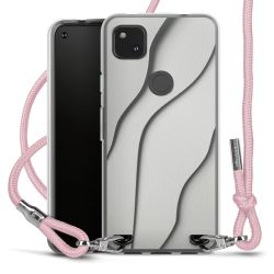 New Carry Case Transparent Stoff rosa/silber