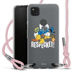 New Carry Case Transparent Stoff rosa/silber