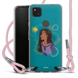 New Carry Case Transparent Stoff rosa/silber