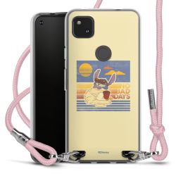 New Carry Case Transparent Stoff rosa/silber