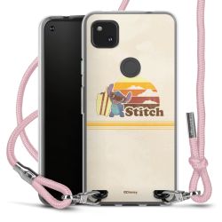 New Carry Case Transparent Stoff rosa/silber