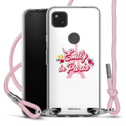 New Carry Case Transparent Stoff rosa/silber