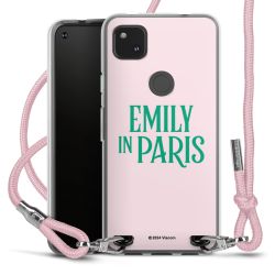 New Carry Case Transparent Stoff rosa/silber