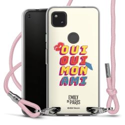 New Carry Case Transparent Stoff rosa/silber