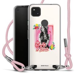 New Carry Case Transparent Stoff rosa/silber