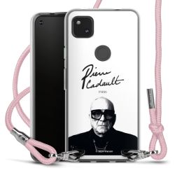 New Carry Case Transparent Stoff rosa/silber