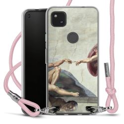 New Carry Case Transparent Stoff rosa/silber