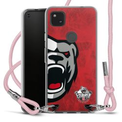 New Carry Case Transparent Stoff rosa/silber