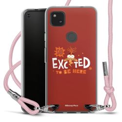 New Carry Case Transparent Stoff rosa/silber