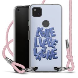 New Carry Case Transparent Stoff rosa/silber