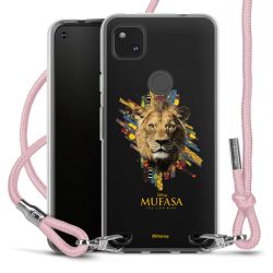 New Carry Case Transparent Stoff rosa/silber