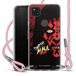 New Carry Case Transparent Stoff rosa/silber