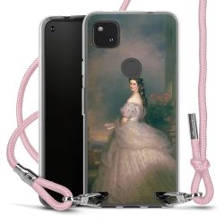 New Carry Case Transparent Stoff rosa/silber