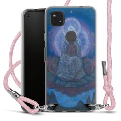 New Carry Case Transparent Stoff rosa/silber