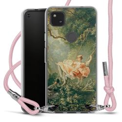 New Carry Case Transparent Stoff rosa/silber