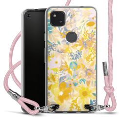 New Carry Case Transparent Stoff rosa/silber