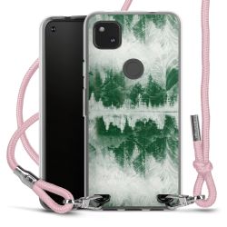 New Carry Case Transparent Stoff rosa/silber