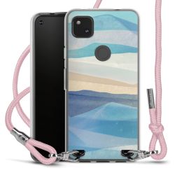 New Carry Case Transparent Stoff rosa/silber