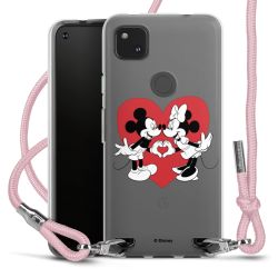 New Carry Case Transparent Stoff rosa/silber