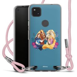 New Carry Case Transparent Stoff rosa/silber