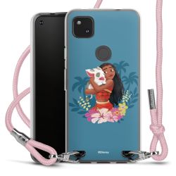 New Carry Case Transparent Stoff rosa/silber