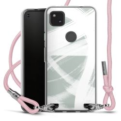 New Carry Case Transparent Stoff rosa/silber