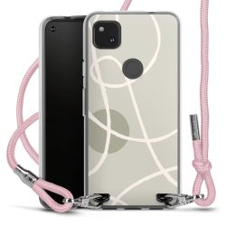 New Carry Case Transparent Stoff rosa/silber