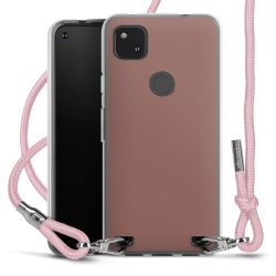 New Carry Case Transparent Stoff rosa/silber