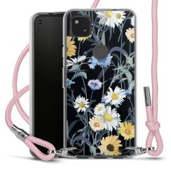 New Carry Case Transparent Stoff rosa/silber