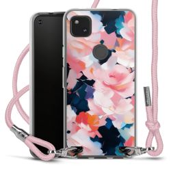 New Carry Case Transparent Stoff rosa/silber