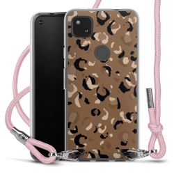 New Carry Case Transparent Stoff rosa/silber