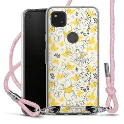 New Carry Case Transparent Stoff rosa/silber