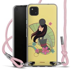 New Carry Case Transparent Stoff rosa/silber