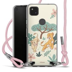 New Carry Case Transparent Stoff rosa/silber