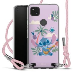 New Carry Case Transparent Stoff rosa/silber