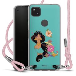 New Carry Case Transparent Stoff rosa/silber