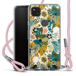 New Carry Case Transparent Stoff rosa/silber