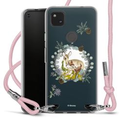 New Carry Case Transparent Stoff rosa/silber