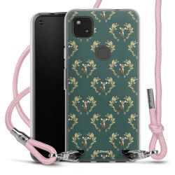 New Carry Case Transparent Stoff rosa/silber