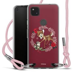 New Carry Case Transparent Stoff rosa/silber