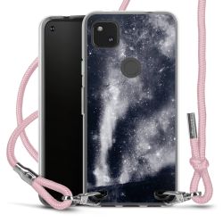 New Carry Case Transparent Stoff rosa/silber