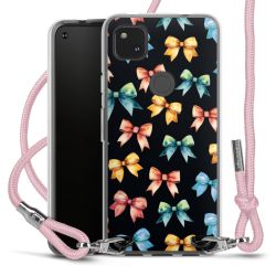 New Carry Case Transparent Stoff rosa/silber