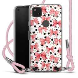 New Carry Case Transparent Stoff rosa/silber