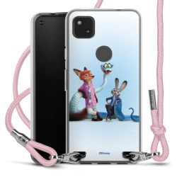 New Carry Case Transparent Stoff rosa/silber