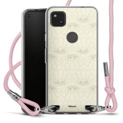 New Carry Case Transparent Stoff rosa/silber