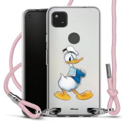 New Carry Case Transparent Stoff rosa/silber