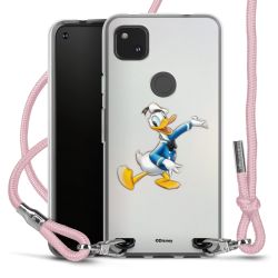 New Carry Case Transparent Stoff rosa/silber