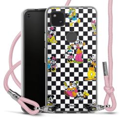 New Carry Case Transparent Stoff rosa/silber