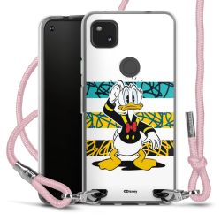 New Carry Case Transparent Stoff rosa/silber